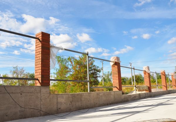 Brick Pillar Installation in Denham Springs